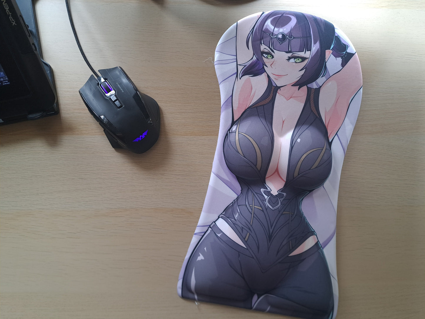 Shadowheart from Baldurs Gate 3 Oppai Half Body Mouse pad Ergonomic 3D Waifu Anime