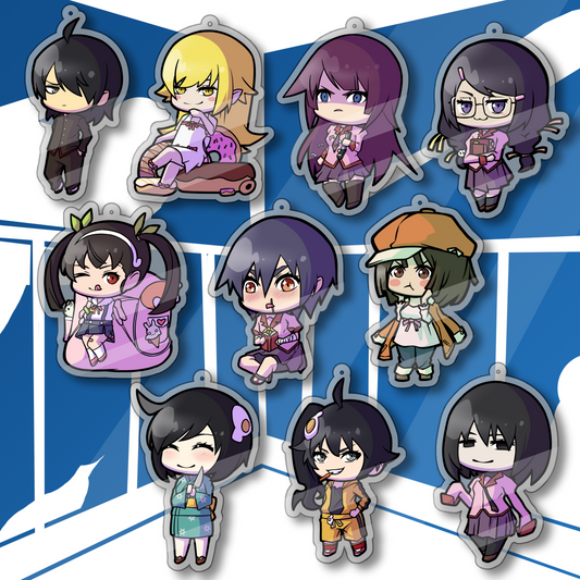 Monogatari Series - 5cm Acrylic Keychain