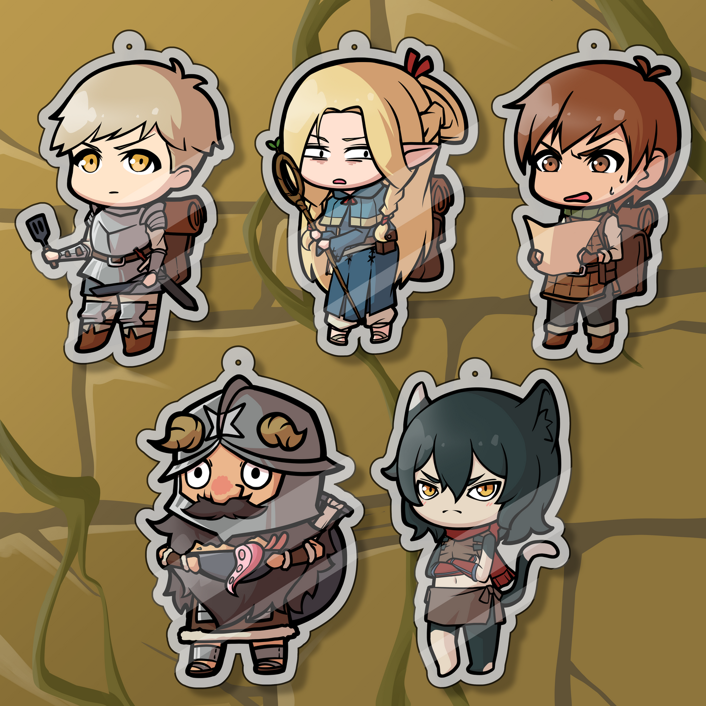 Dungeon Meshi - 5cm Acrylic Keychain