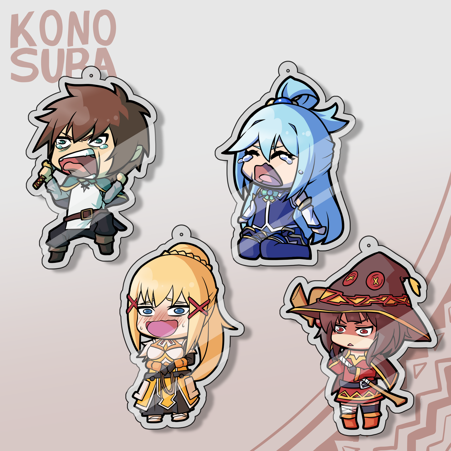 Konosuba - 5cm Acrylic Keychain