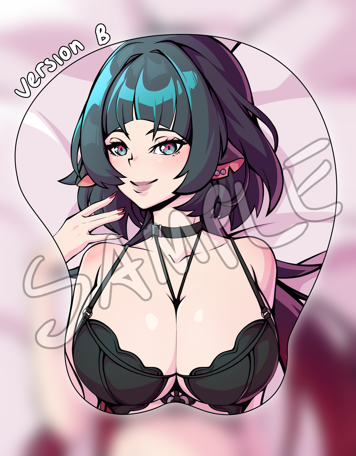 Jane Doe From Zenless Zone Zero Oppai Mousepad Ergonomic 3D Waifu Anime