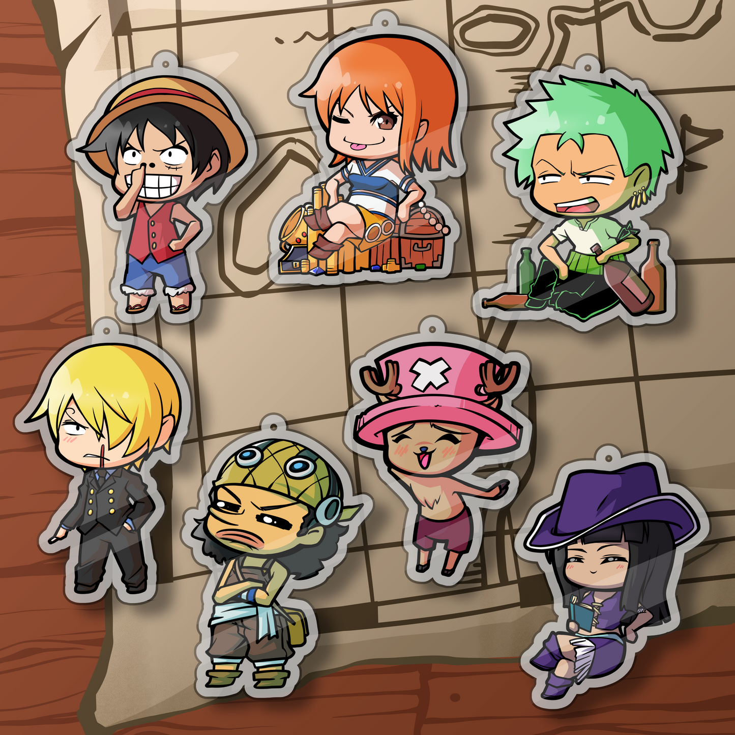 One Piece - 5cm Acrylic Keychain