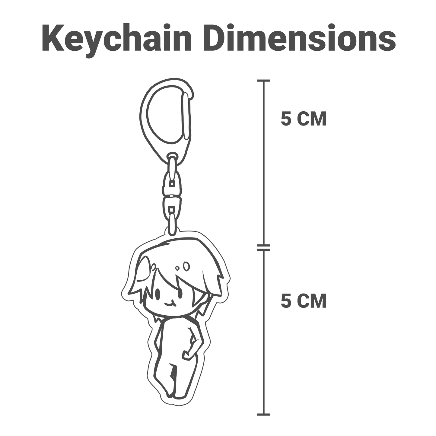 Earth-chan - 5cm Acrylic Keychain